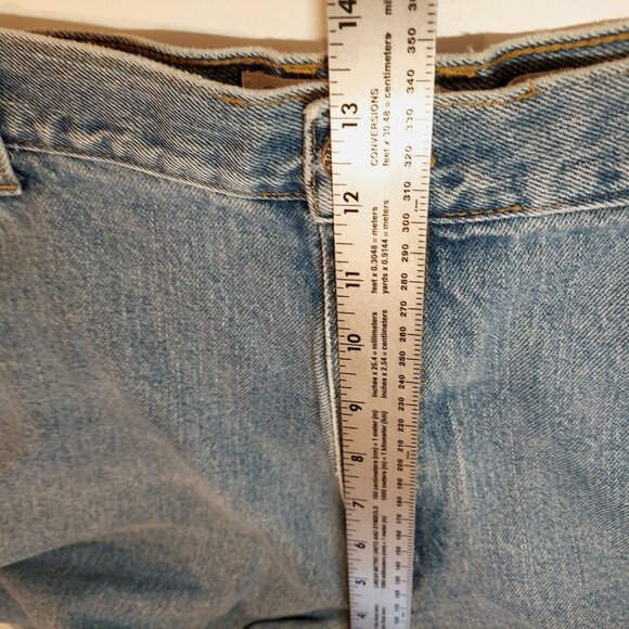 Arizona Original Loose Straight Mens 42X32 100%  Cotton Denim Jeans rugged work - Picture 8 of 11